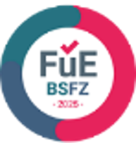 BSFZ Innovative through research (FuE) seal logo